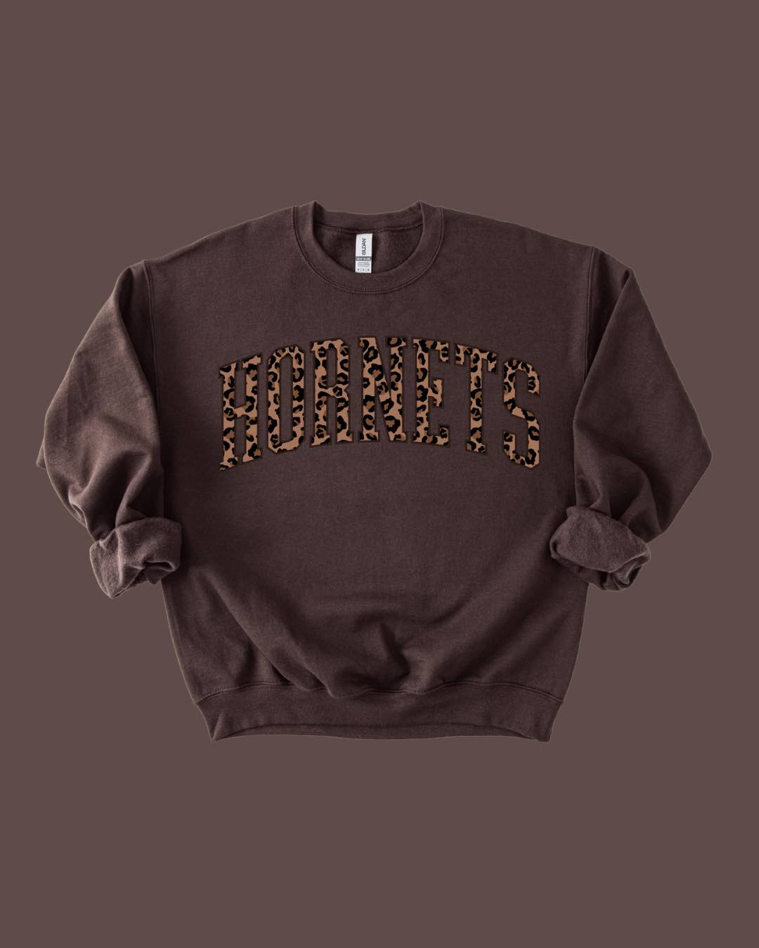 Hornets Leopard Varsity Crewneck