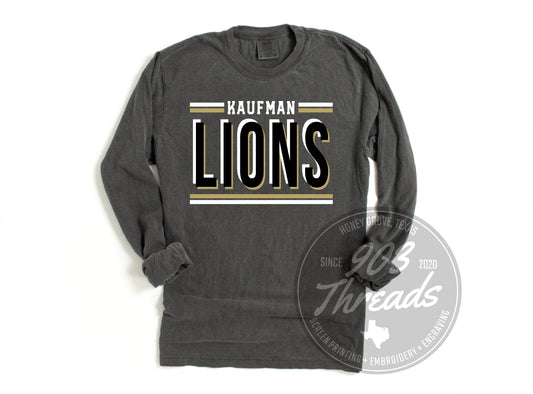 Kaufman Lions Hold That Line Spirit Tee