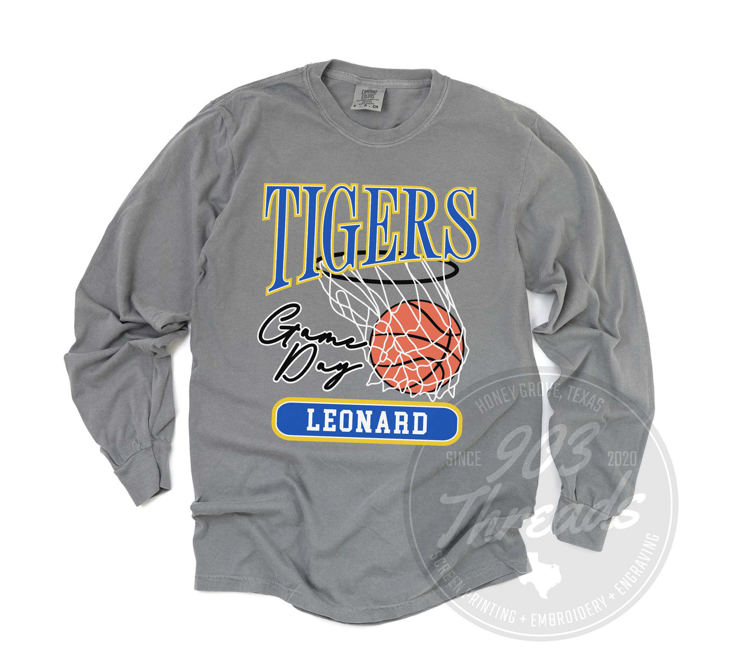 Leonard Tigers Vintage Basketball Tee