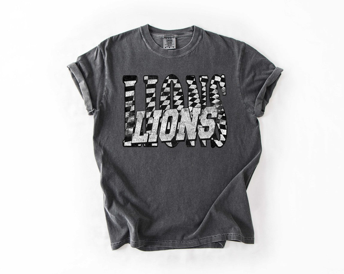 Lions Rowdy Checkered Varsity