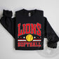 Lions Softball Sweatshirt/Short Sleeve
