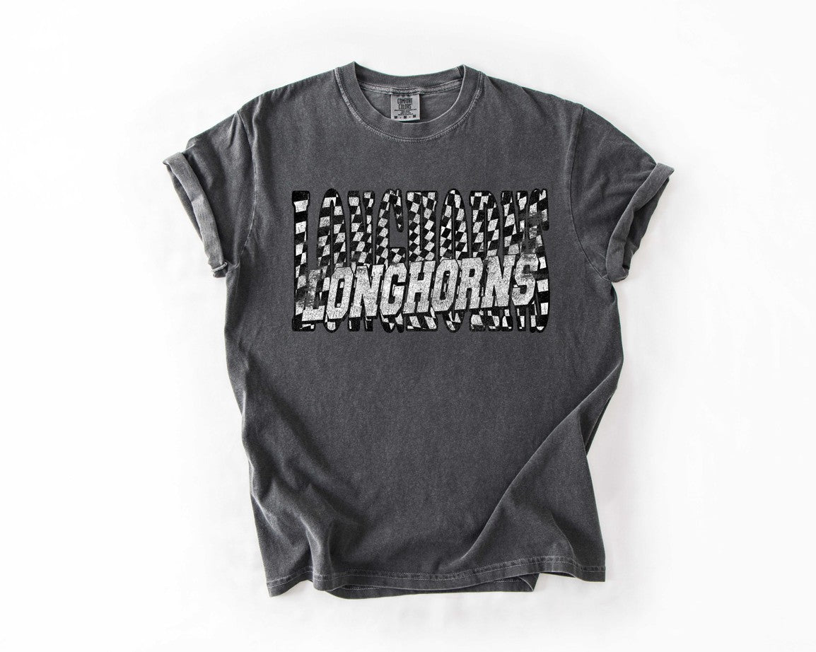 Longhorns Rowdy Checkered Varsity