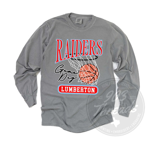 Lumberton Raiders Vintage Basketball Tee