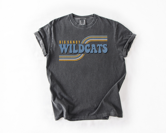 Big Sandy Wildcats Retro Rainbow