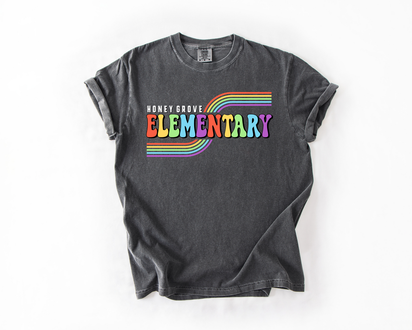 Honey Grove Elementary Retro Rainbow