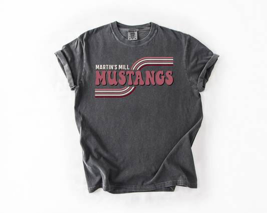 Martin's Mill Mustangs Retro Rainbow
