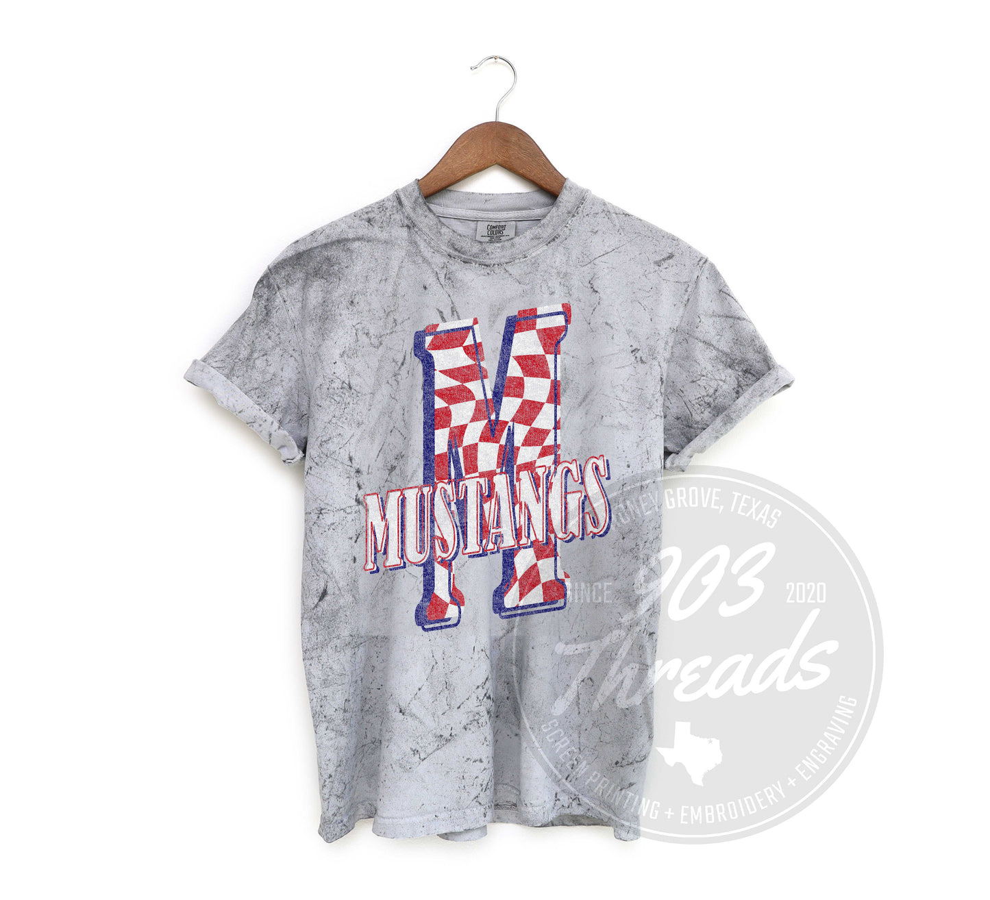 Madisonville Mustangs Vintage Washed Spirit Tee