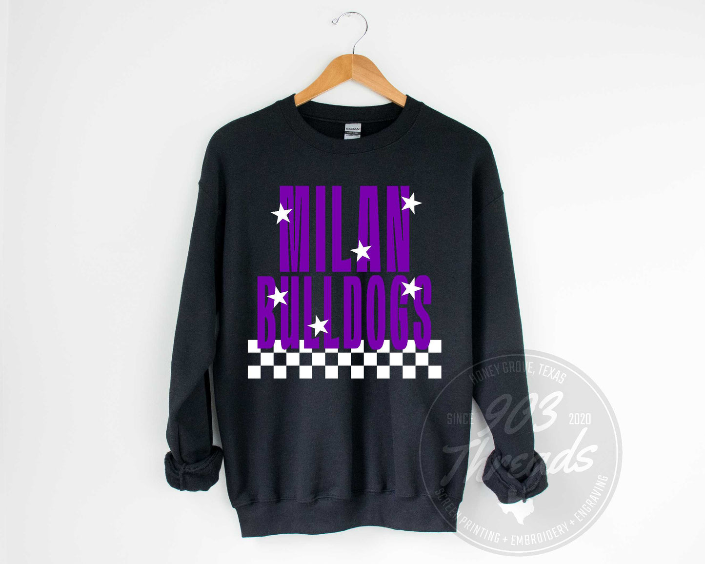 Milan Bulldogs Starry Check Sweatshirt/Short Sleeve