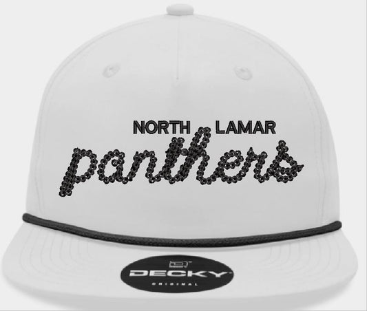 North Lamar Panthers Old School Cap - White