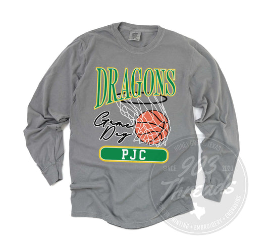 PJC Dragons Vintage Basketball Tee