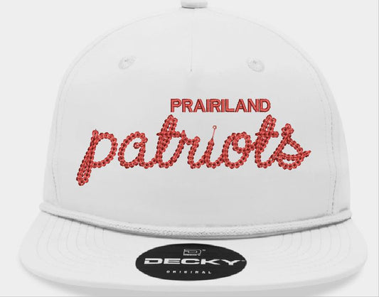 Prairiland Patriots Old School Cap - White