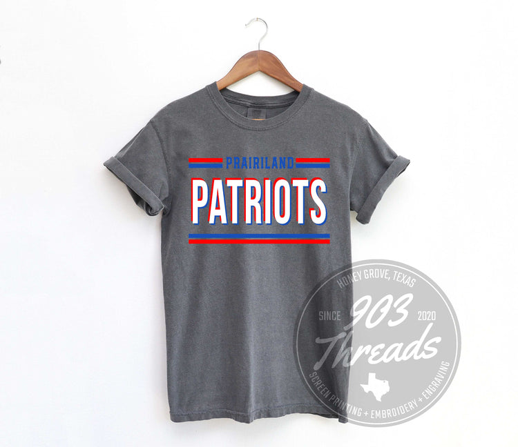 Prairiland Patriots Hold That Line Spirit Tee