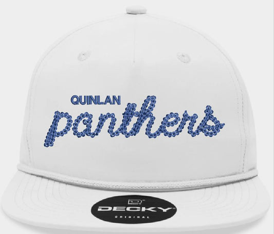 Quinlan Panthers Old School Cap - White