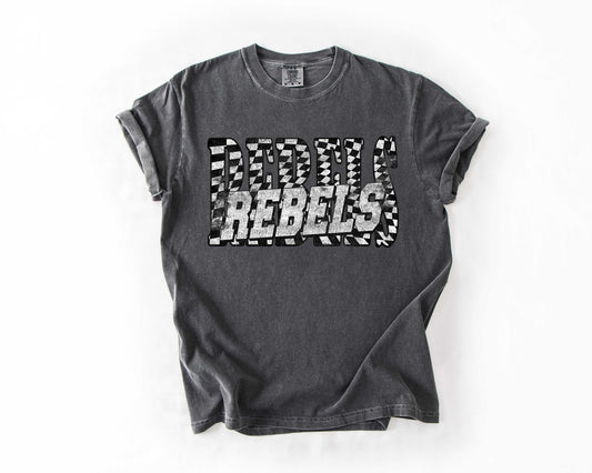 Rebels Rowdy Checkered Varsity