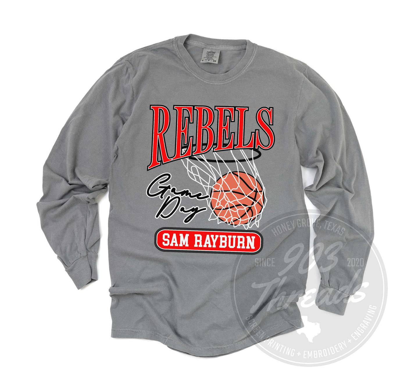 Sam Rayburn Rebels Vintage Basketball Tee