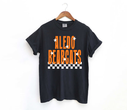 Aledo Bearcats Starry Check Sweatshirt/Short Sleeve