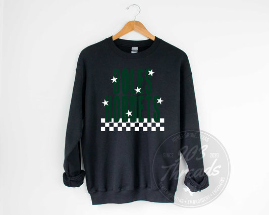 Boles Hornets Starry Check Sweatshirt/Short Sleeve