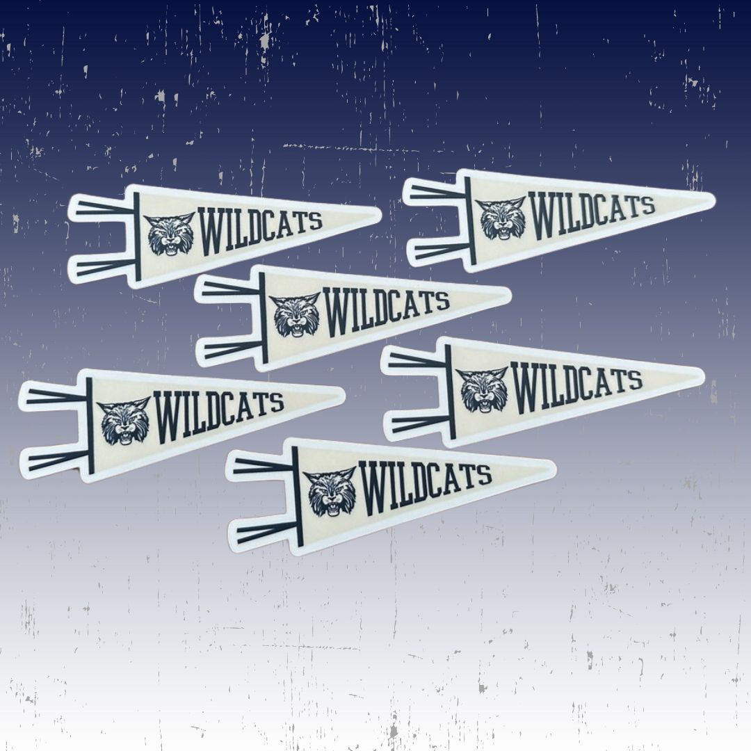 Wildcats Pennant Sticker