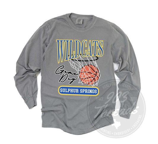 Sulphur Springs Wildcats Vintage Basketball Tee