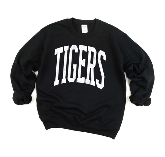 Tigers -- Distressed Varsity -- $20 Sweatshirt Deal