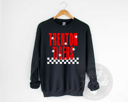 Trenton Tigers Starry Check Sweatshirt/Short Sleeve