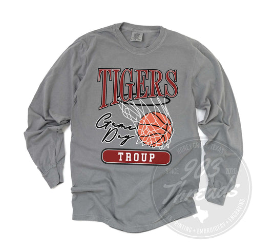 Troup Tigers Vintage Basketball Tee