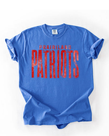 Prairiland Patriots -- Distressed Mascot
