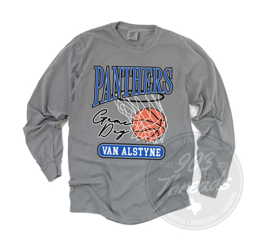 Van Alstyne Panthers Vintage Basketball Tee