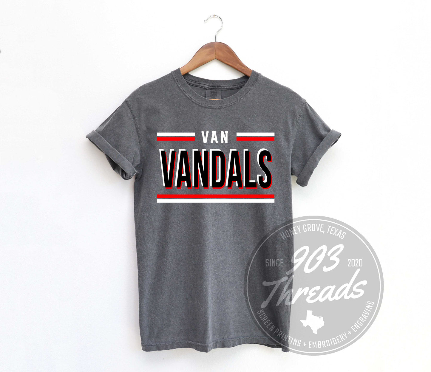 Van Vandals Hold That Line Spirit Tee