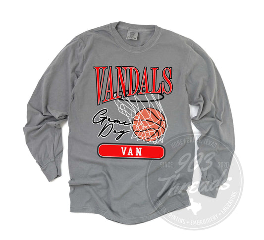 Van Vandals Vintage Basketball Tee