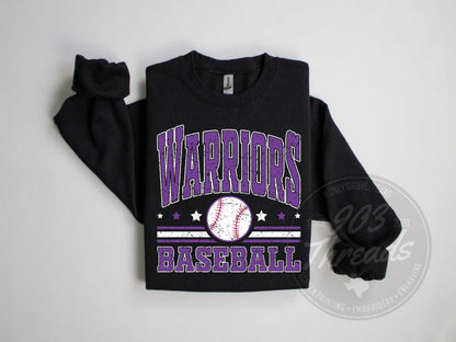 Bonham Warriors Baseball Sweatshirt/Short Sleeve