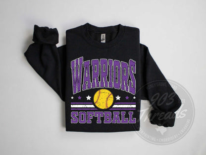 Bonham Warriors Softball Sweatshirt/Short Sleeve