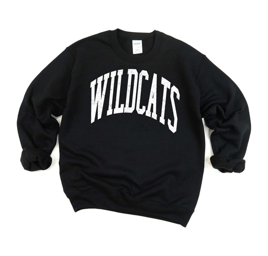 Wildcats -- Distressed Varsity -- $20 Sweatshirt Deal