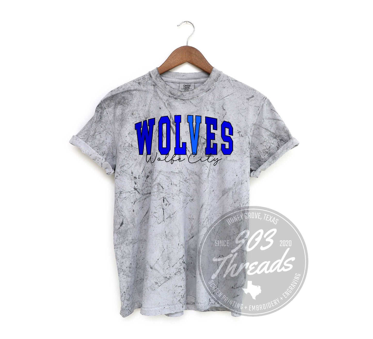 Wolfe City Wolves Shades of Spirit Tee