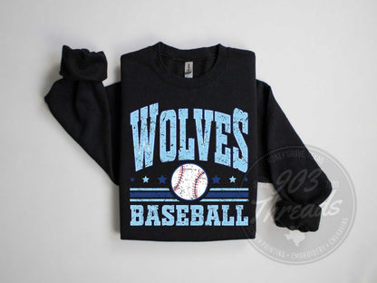 Wolves Baseball Sweatshirt/Short Sleeve