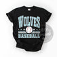 Wolves Baseball Sweatshirt/Short Sleeve