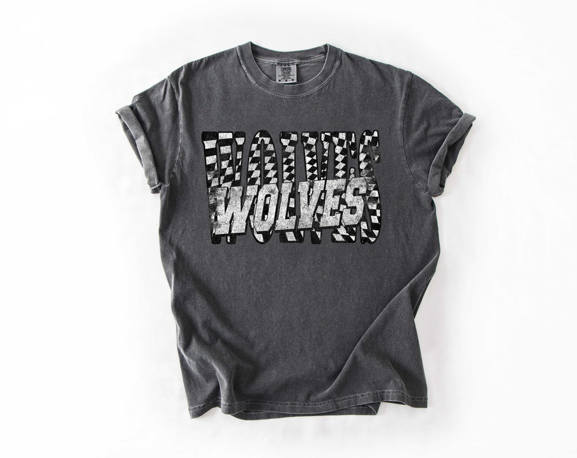 Wolves Rowdy Checkered Varsity