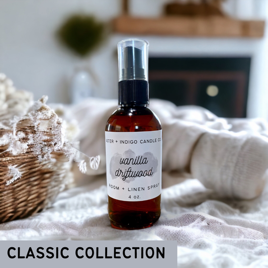 Vanilla Driftwood | Room + Linen Spray | 4oz