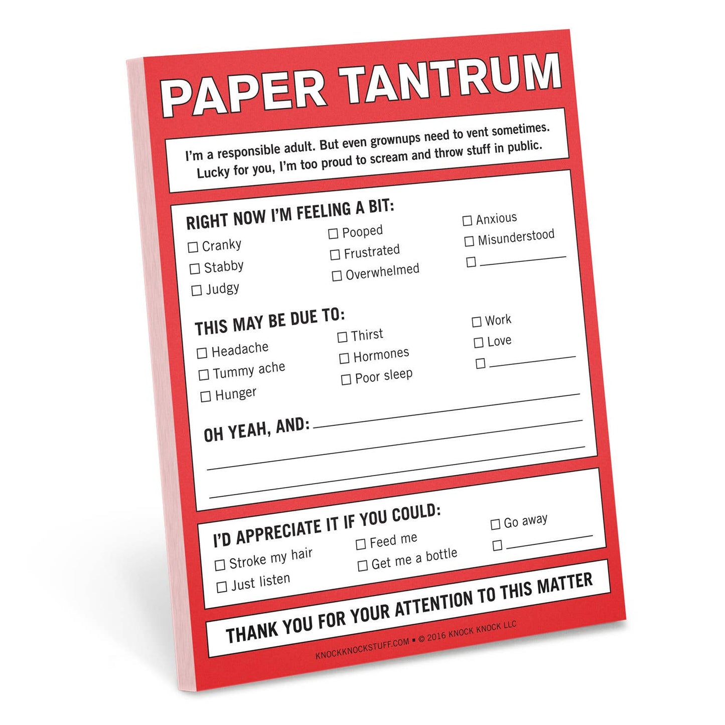 Paper Tantrum Nifty Note Pad