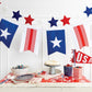 Puffy Star Felt Banner