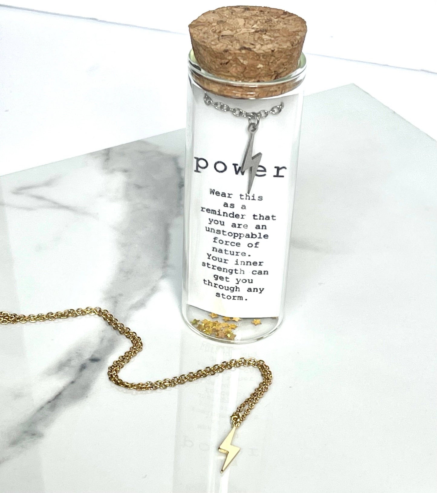 Power Lightning Bolt Necklace