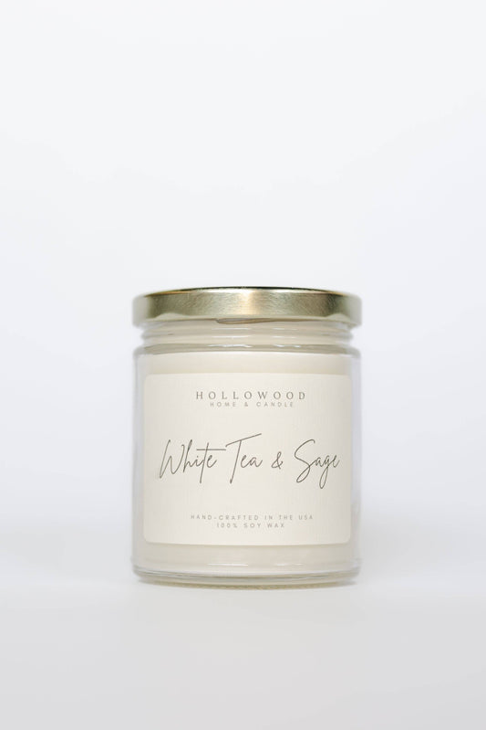 WHITE TEA & SAGE | CANDLES: 8 Oz