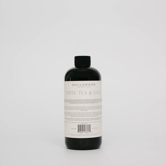 WHITE TEA & SAGE | LUXURY LIQUID LAUNDRY SOAP: 16 OZ