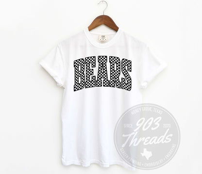 Bears - Checkered Varsity - Short Sleeve