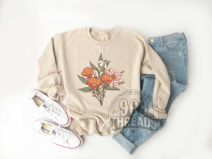 Birth Month Flower Arrangement Sweatshirt