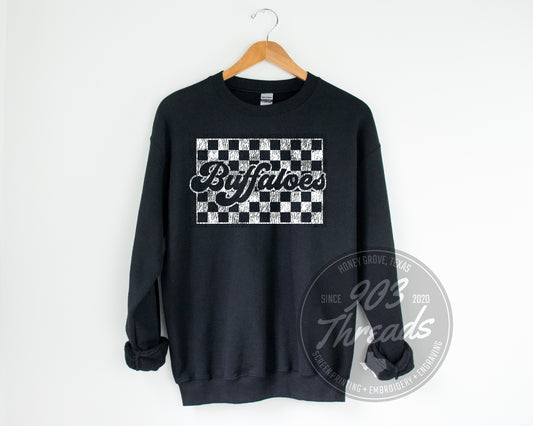 Buffaloes Checkered Sweatshirt