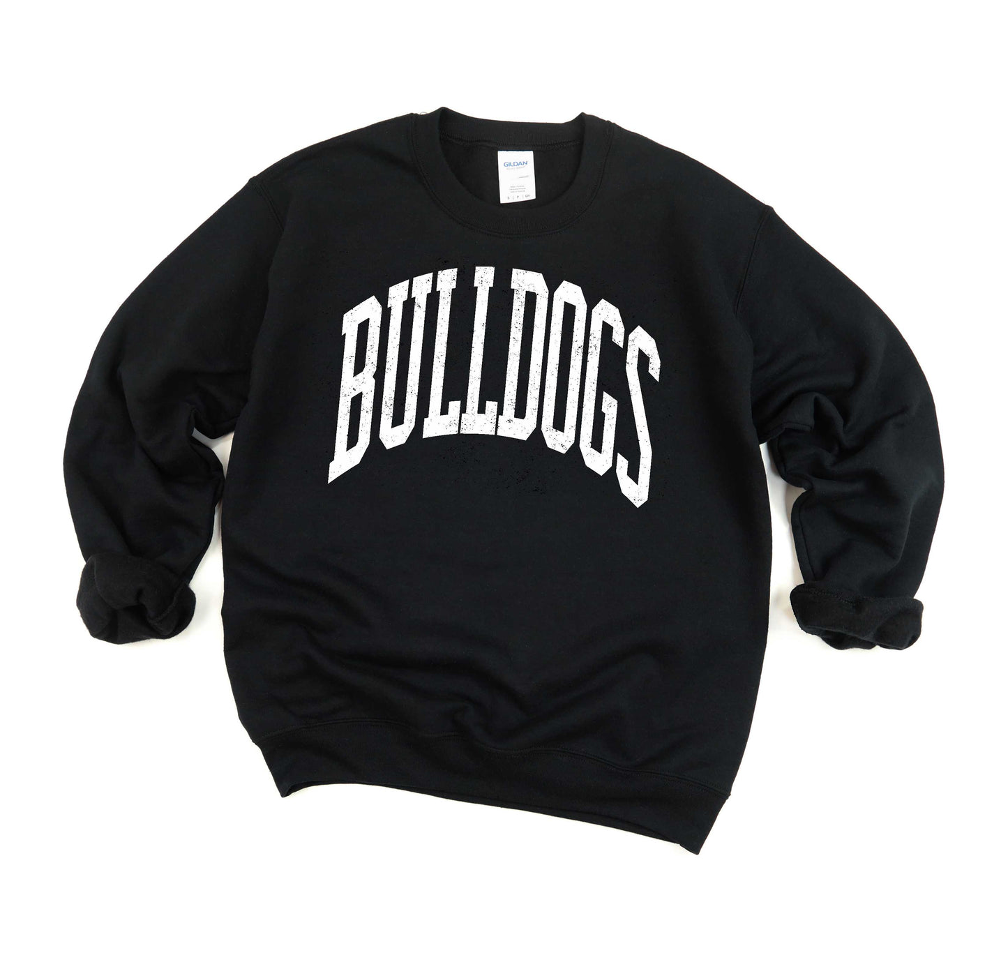 Bulldogs -- Distressed Varsity -- $20 Sweatshirt Deal