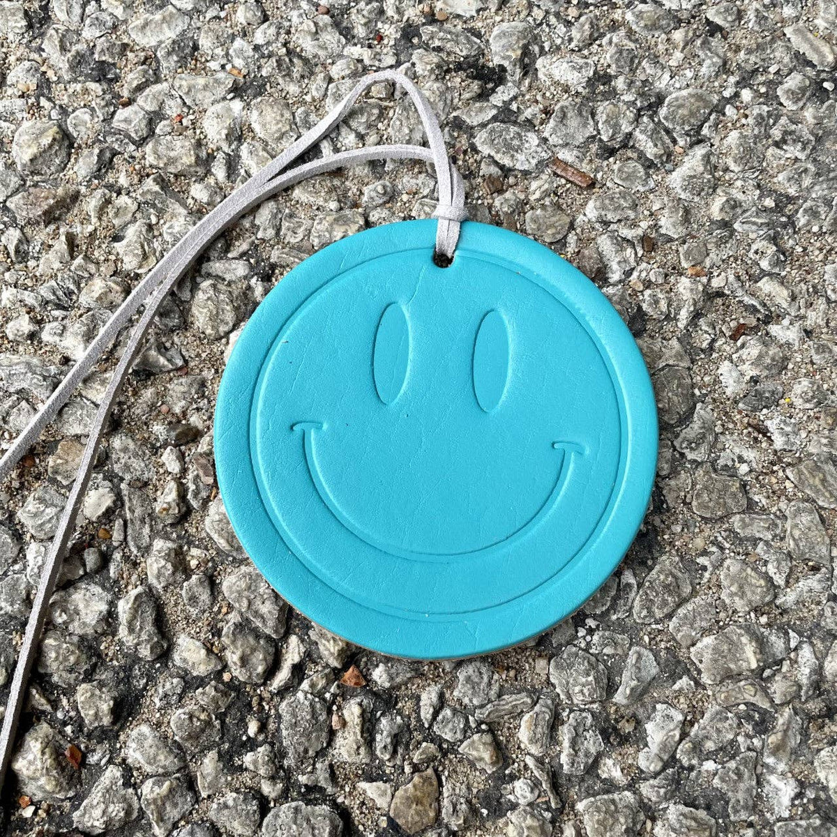 Smiley Face Air Flair: Brown / Warm Vanilla Leather