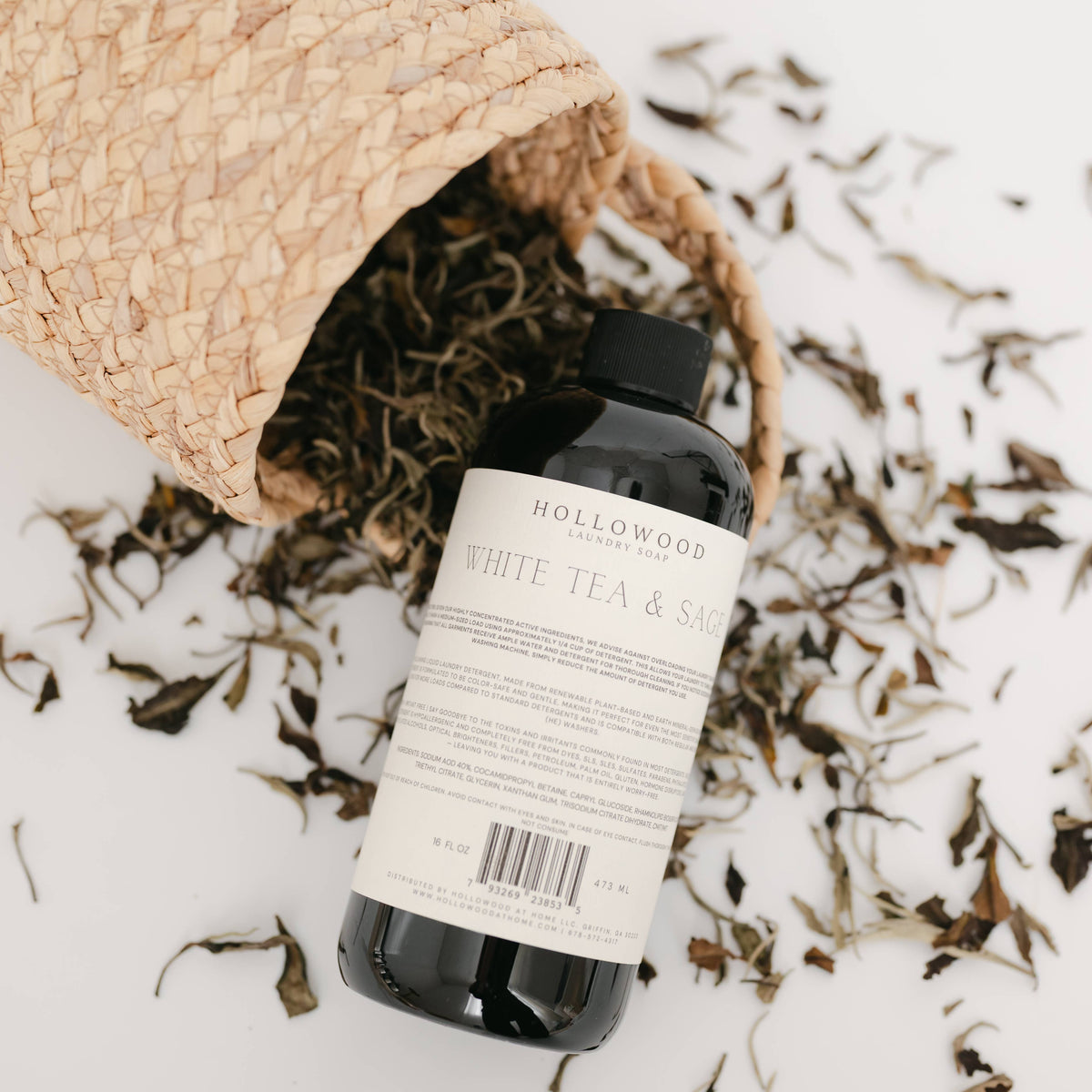 WHITE TEA & SAGE | LUXURY LIQUID LAUNDRY SOAP: 16 OZ