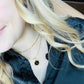 Carrie Coin Initial Necklace